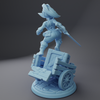 Blix the Goblin, mid-battle cart pose - 75mm Collector Scale