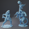 Skadi, Styx and Knox, Volleyball Diorama - 75mm Collector Scale (Twin Goddess)