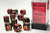 Gemini® 16mm d6 Black-Red/gold Dice Block™ (12 dice)