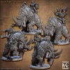 Behemot Riders A-D Set (50mm Base, mit allen Händen)