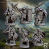 Ivory Sentinels A-F Set (30mm Base, mit allen Händen)