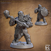 Blackcrag Mountain Orc F (30mm Base, mit allen Händen)