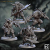 Chaos Minoc A-D Set (50mm Base, mit allen Händen)