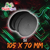 105 x 70 mm Rundbases (5)