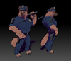 K9 Officer (Dog) (75mm Collector Scale)