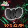 90 x 52 mm Rundbases (5)