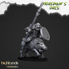 Ork-Wildschweinreiter mit Speeren / Mounted Orcs with Spears (5 Miniaturen)