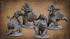Großgoblin Eulenbär-Reiter / Greatgoblin Nightmauler Riders (4 Miniaturen)