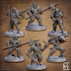 Vanguard Fighters A-F Set (30mm Base, mit allen Händen)