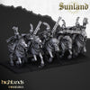 Sunland Pistoleers with Repeater Guns - Highlands Miniatures (5 Modelle)