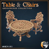 Table and Chairs (World Forge Miniatures)