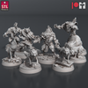 Wölfe & Werwölfe Set / Wolves & Werewolves Set (8 Miniaturen)