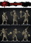 Zombies (8 Miniaturen) (3dipstudios)