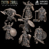 Bearded Female Dwarf Pack - 7 Miniaturen (Tytantroll)