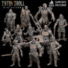 DnD Heroes Fighters Male Bundle - 12 Miniaturen (Tytantroll)