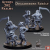 Drachengeborene Familie / Dragonborn Family (3 Miniaturen)