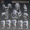 Weibliche Ganger - Köpfe / Female Gangers -  Heads