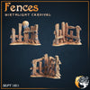 Carnival Fences x4 (World Forge Miniatures)