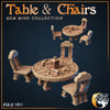 Mine Table & Chairs (World Forge Miniatures)
