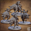 Baal's Demonhound Riders (4 Miniaturen)
