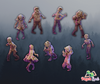 "Small Bites"-Zombie-Set (9 Miniaturen) (Vaultz)