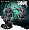 Swamp Goblins Frog Riders with sticks - Highlands Miniatures (5 Modelle)