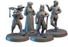 Fantasy village commoners Set (4 Miniaturen) (VV)