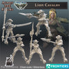 Lion Cavalry (5 Miniaturen) (Across the Realms)